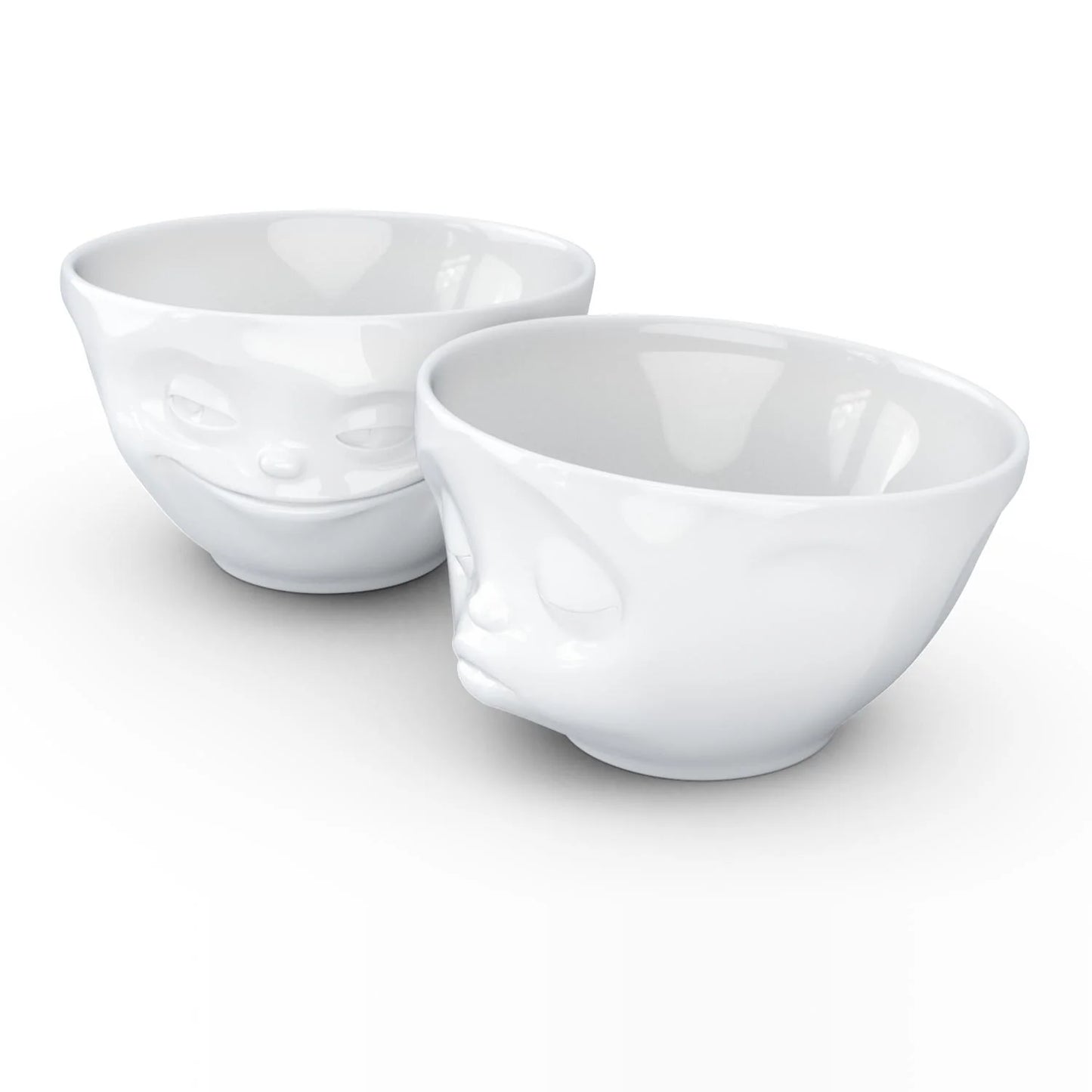 Medium Bowl Set No. 1 | Grinning & Kissing Face