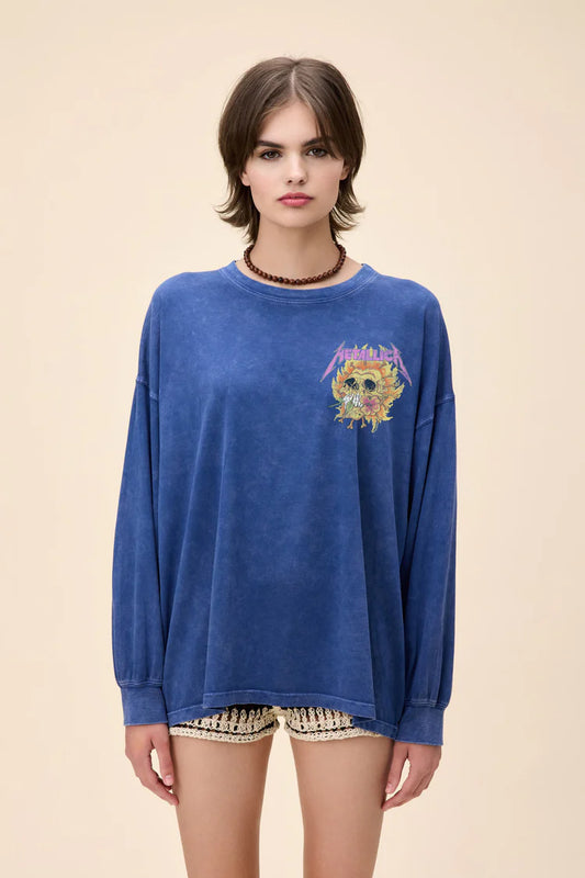 Metallica Flower Skull 1991 OS Long Sleeve