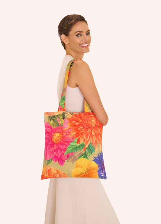 Canvas Tote Bag - Bountiful Blooms