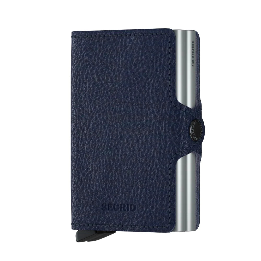 Twinwallet | Veg Navy Silver