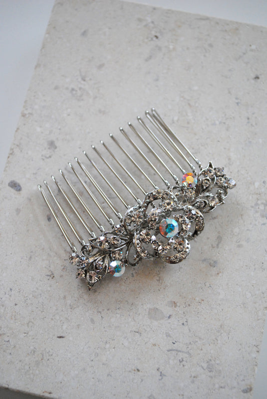 The Sparkly Flower Hair Comb