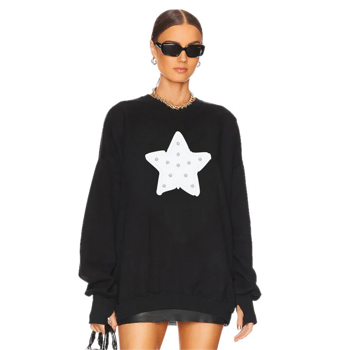 Rhinestone Star Sweatshirt