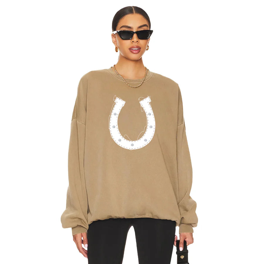 Horseshoe Patchwork Sweatshirt