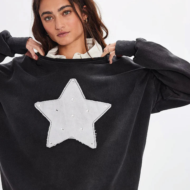 Rhinestone Star Sweatshirt