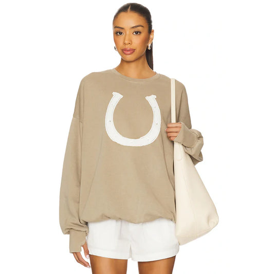 Horseshoe Patchwork Sweatshirt