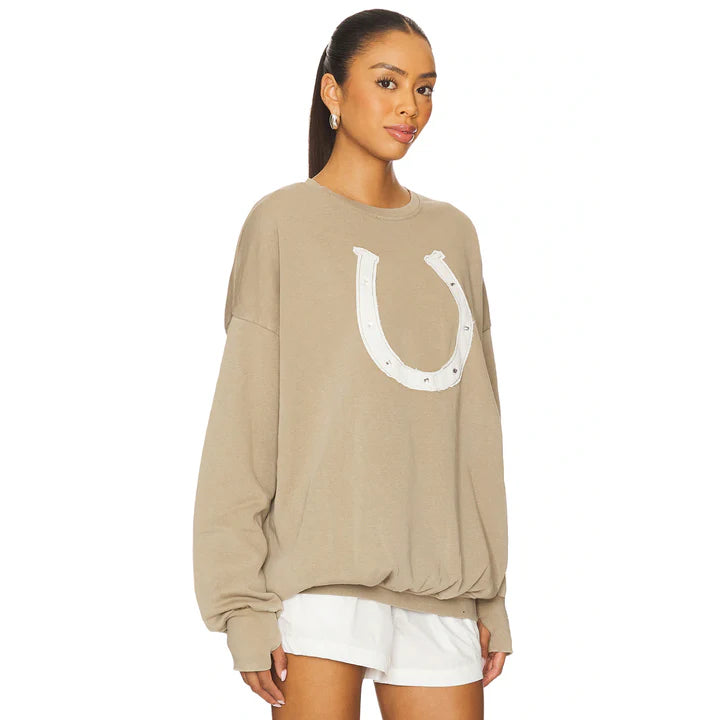 Horseshoe Patchwork Sweatshirt