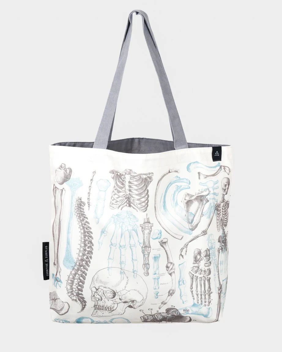 Skeleton 2 Canvas Shoulder Tote