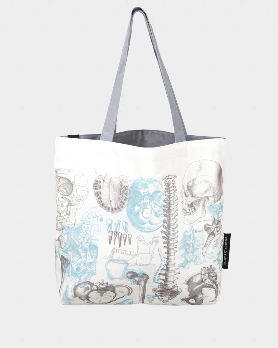 Skeleton 2 Canvas Shoulder Tote