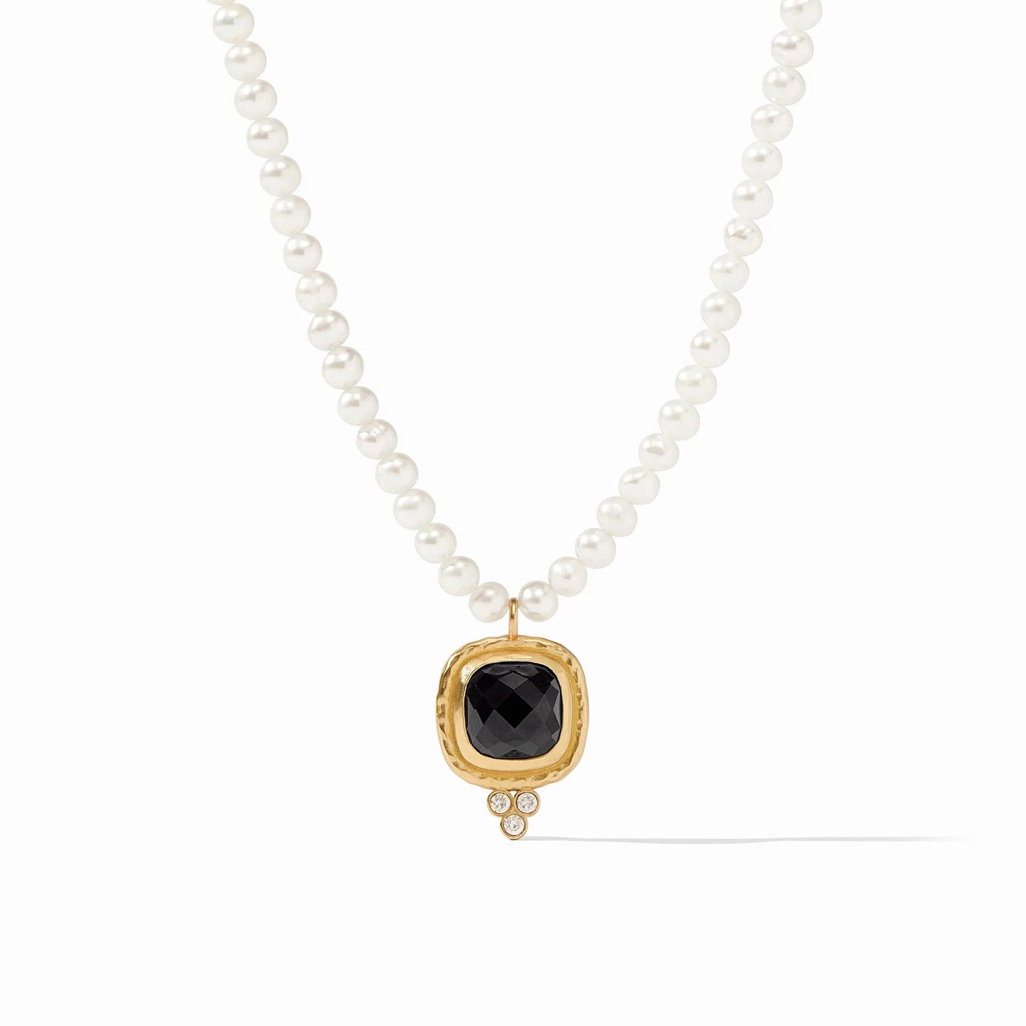 Tudor Delicate Necklace-Obsidian Black