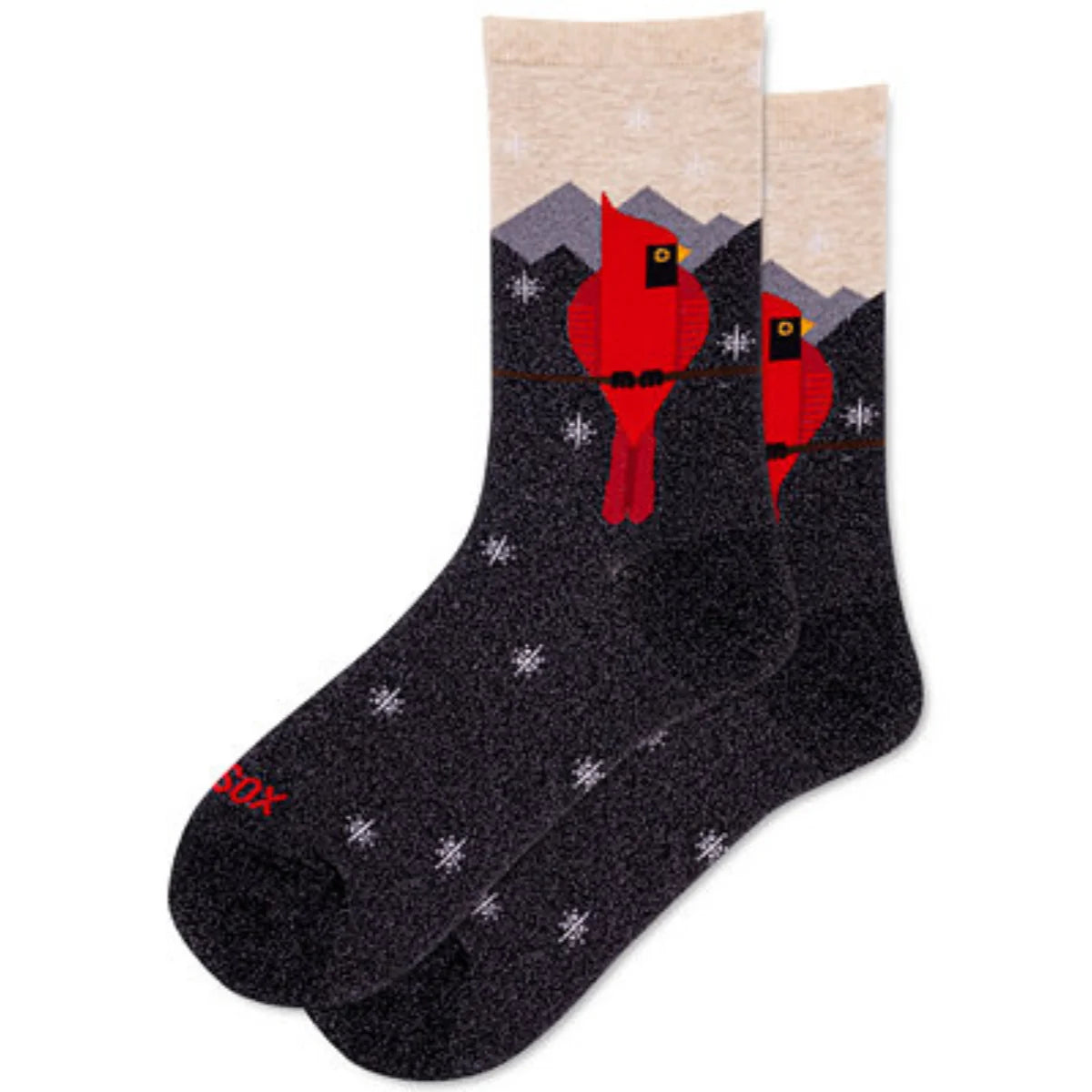 HOTSOX Women's Metallic Cardinal Sock