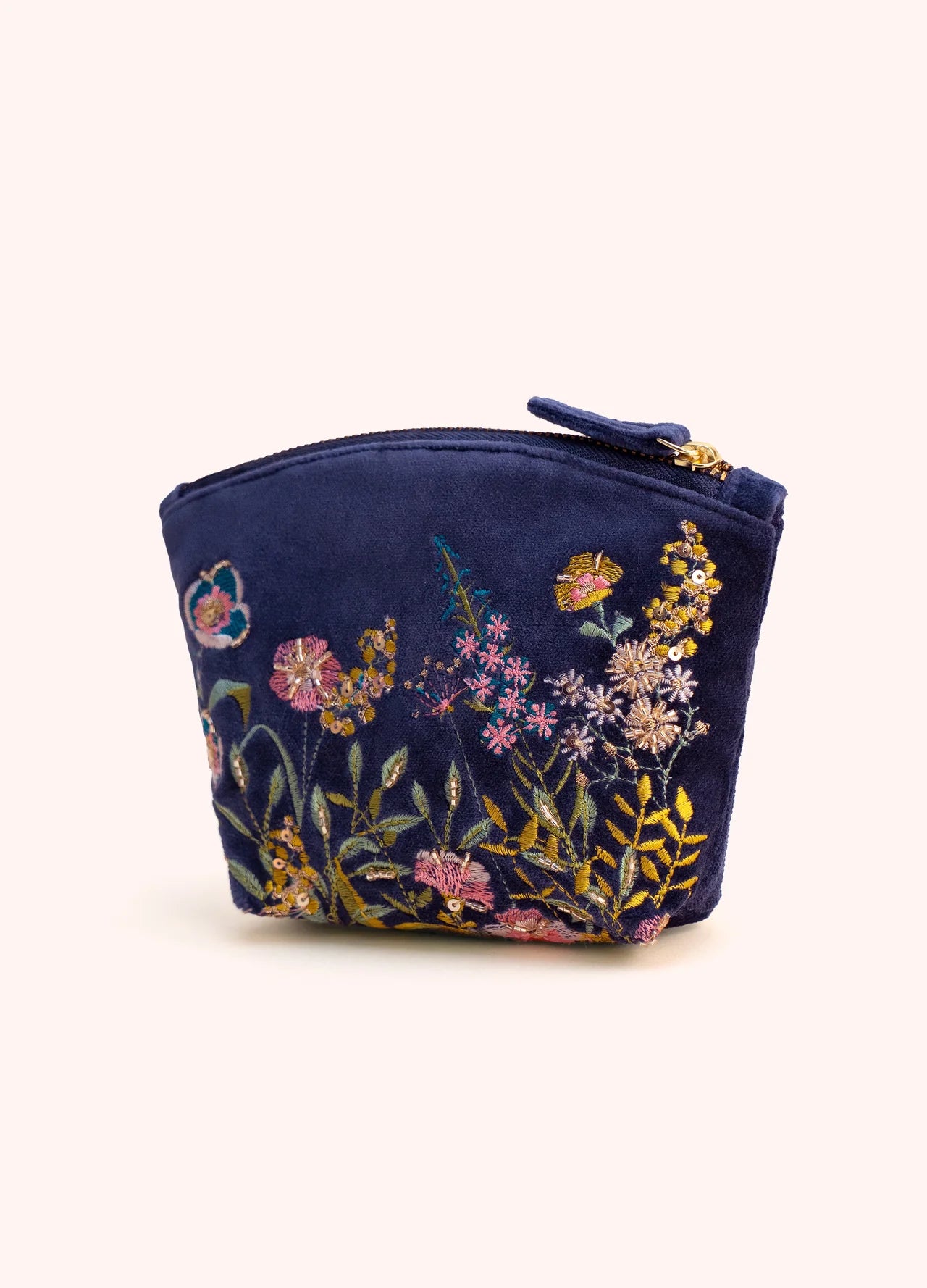 Hedgerow Mini Pouch - Navy Floral