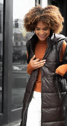 long puffer Vest