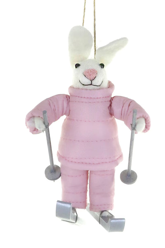Ski Bunny Ornament