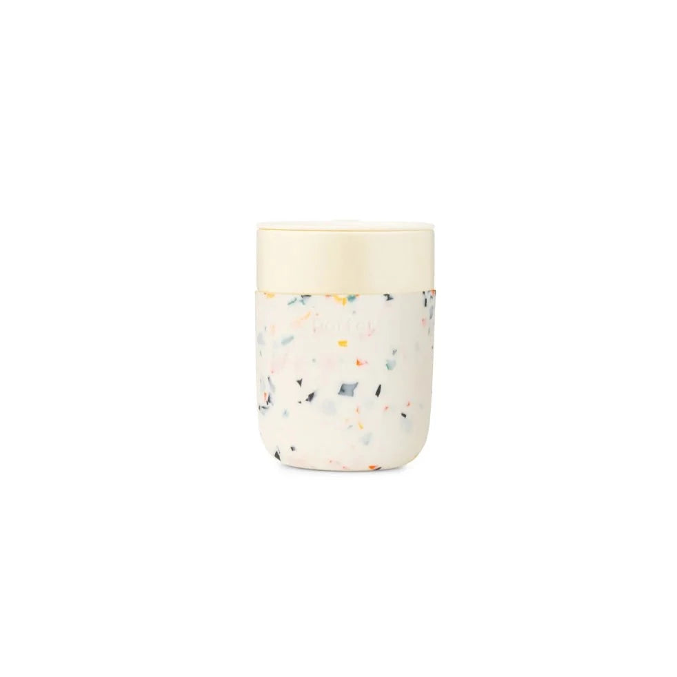 Ceramic Travel Mug 12oz | Terrazzo Cream