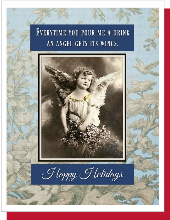 An Angel Gets Its Wings - Holiday Card