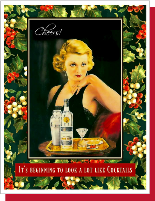 Cocktails - Holiday Card
