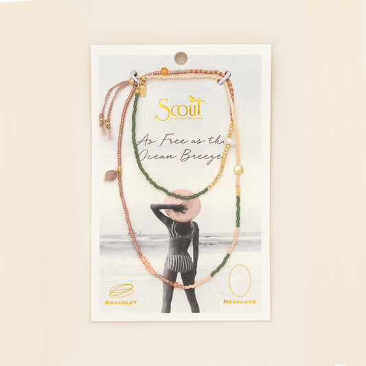 Mixed Media Wrap Bracelet/Necklace | Healing
