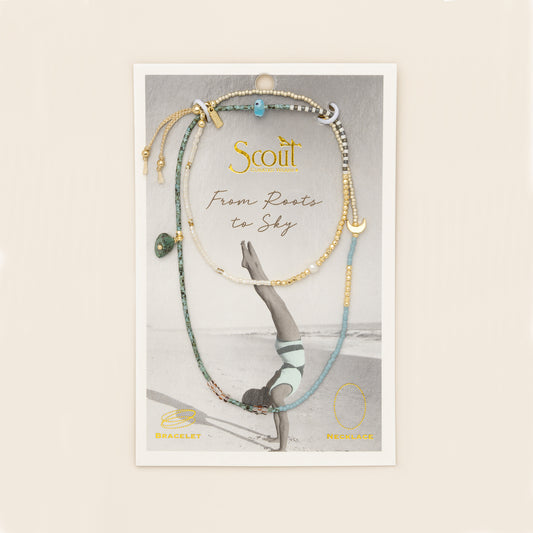Mixed Media Wrap Bracelet/Necklace | Transformation