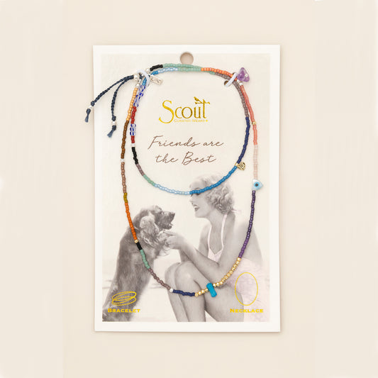 Mixed Media Wrap Bracelet/Necklace | Protection