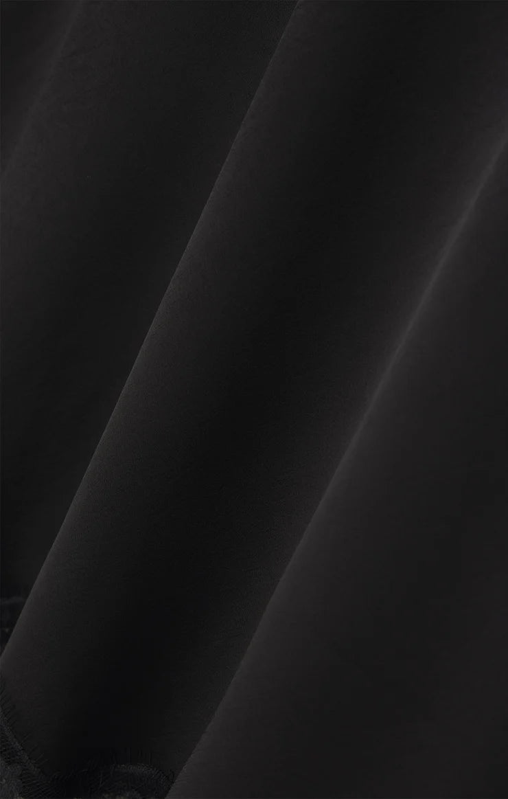 Cinder Lace Midi Black Skirt