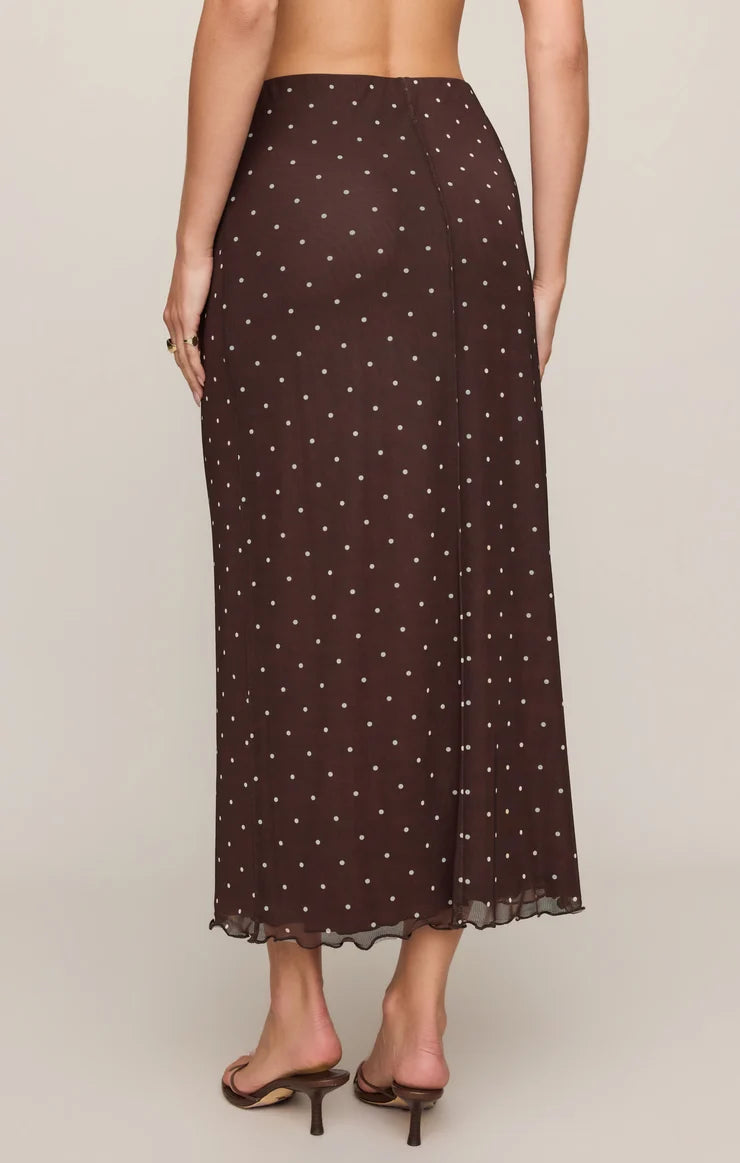 Eda Polka Dot Midi Skirt