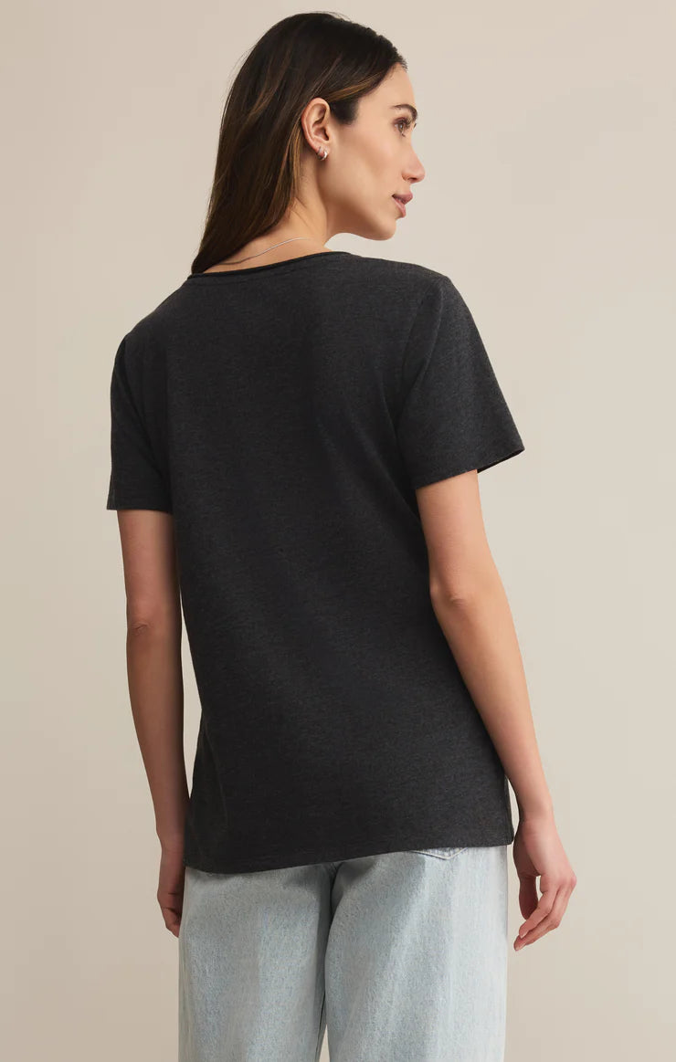 Black Pocket Tee