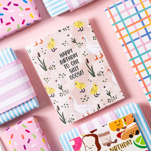 Happy Birthday To One Silly Goose! - Greeting Card