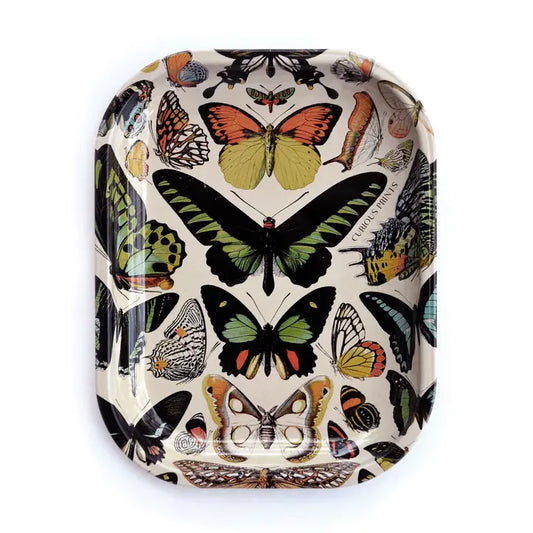 Small Metal Butterfly 1 Tray / Vintage Butterflies Dish