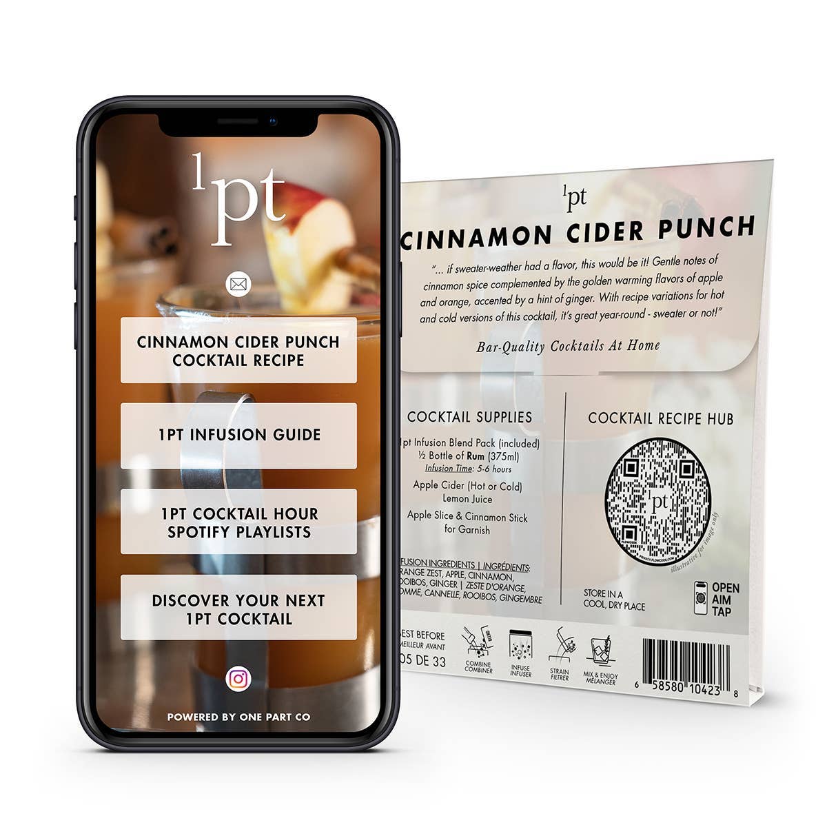1pt Cinnamon Cider Punch Cocktail Pack