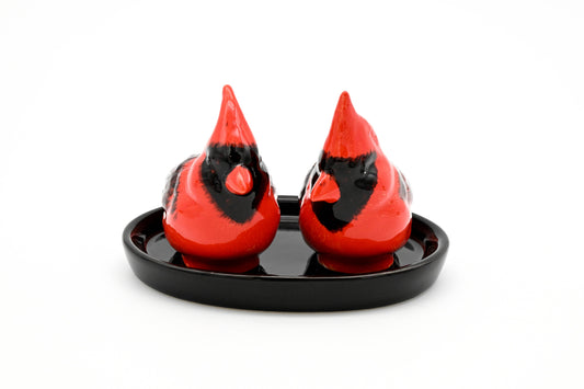Cardinal Salt and Pepper Shakers