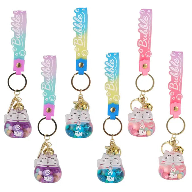 Bubble Cat Keychains