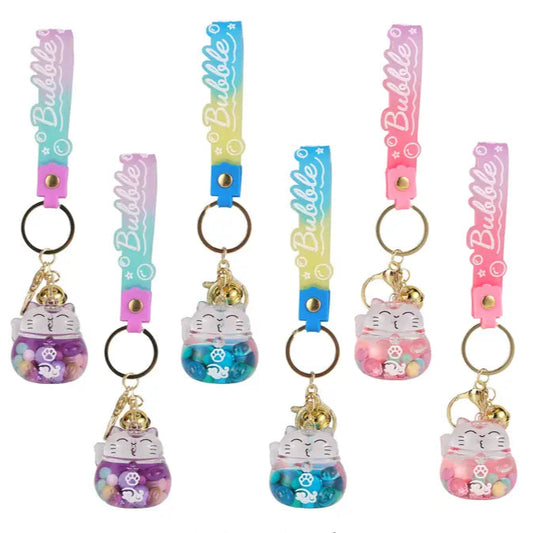 Bubble Cat Keychains