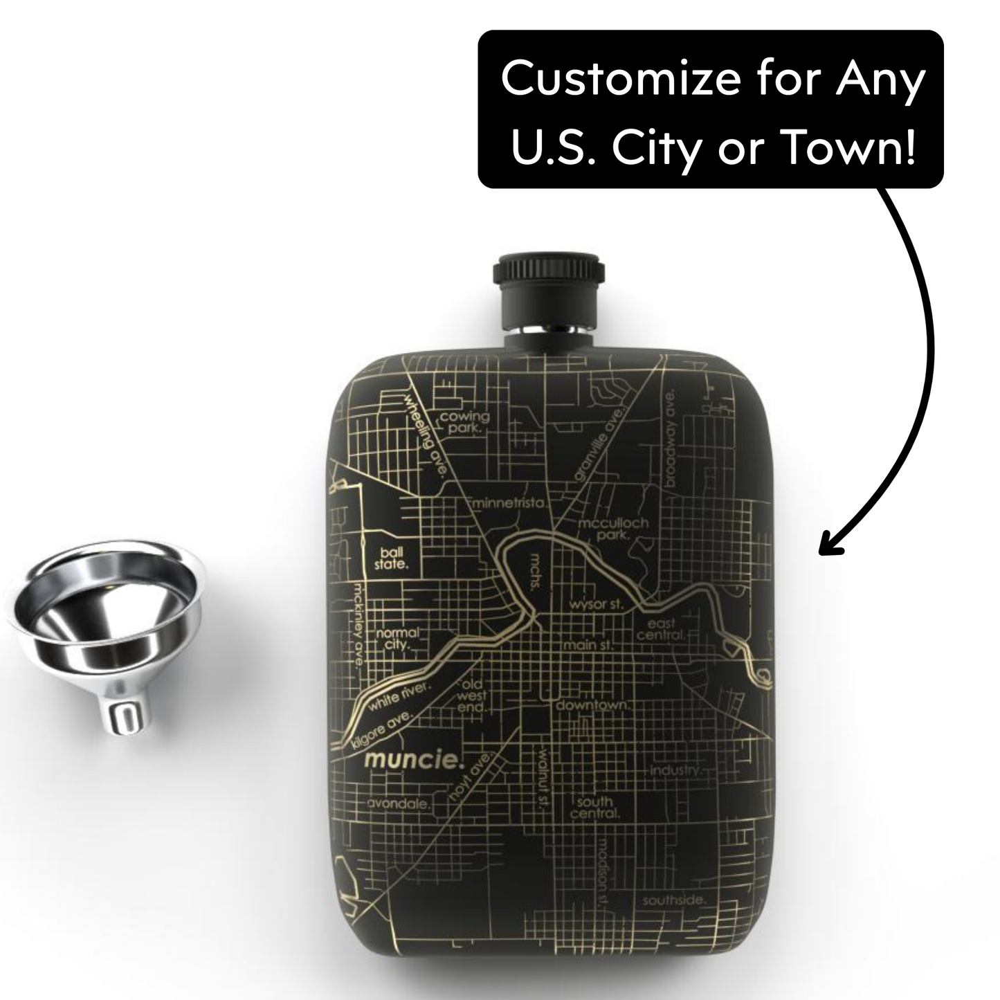 Custom Etched Flask | Calgary Alberta