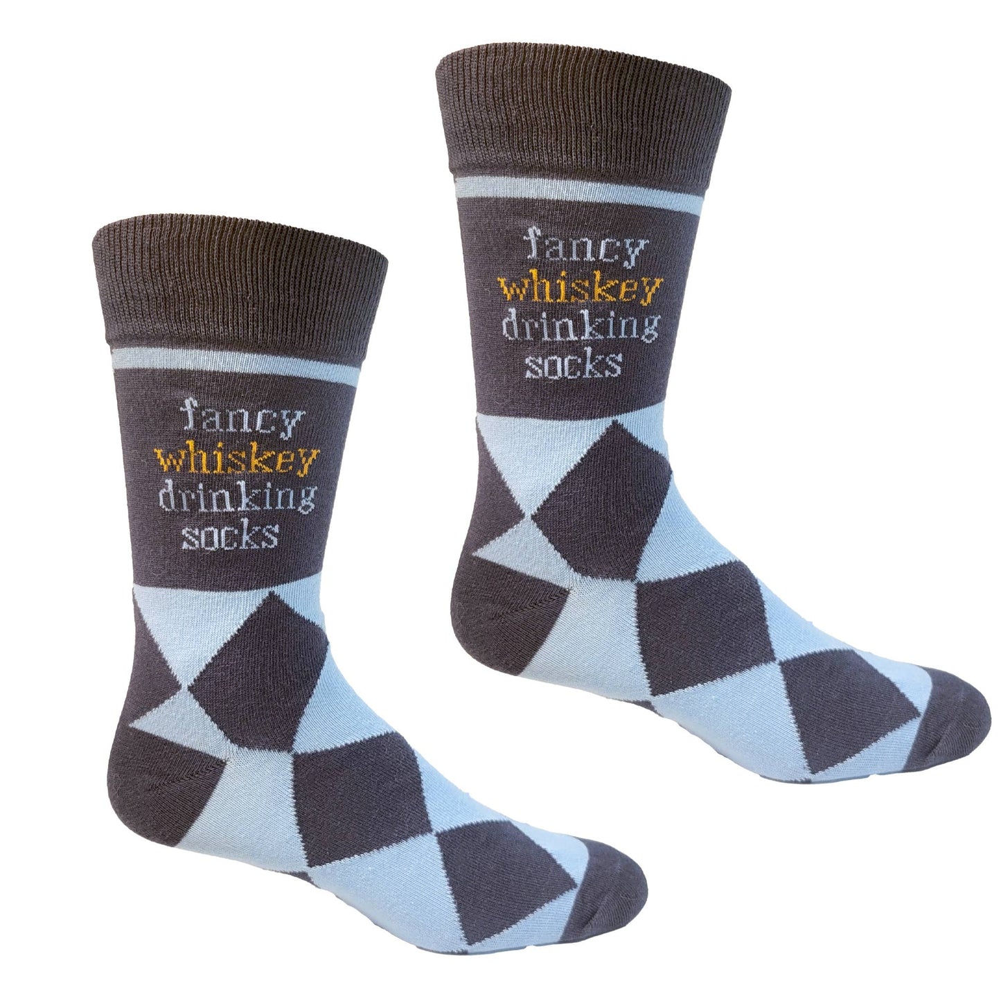 Fancy Whiskey Drinking Men's Socks