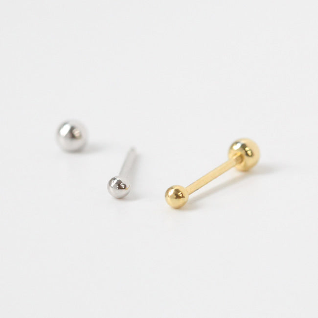 Tiny One Dot Screw Back Earring