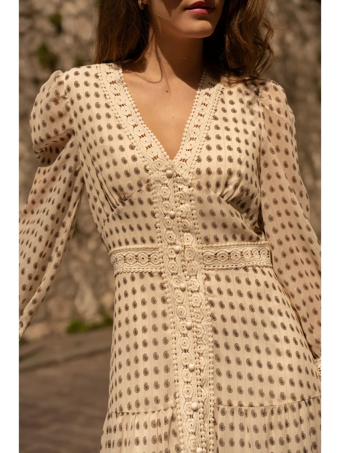 Avril Long Dress | Bohemian Print