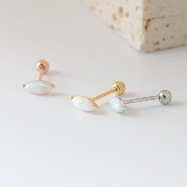 Tiny Orb Screw Back Earring