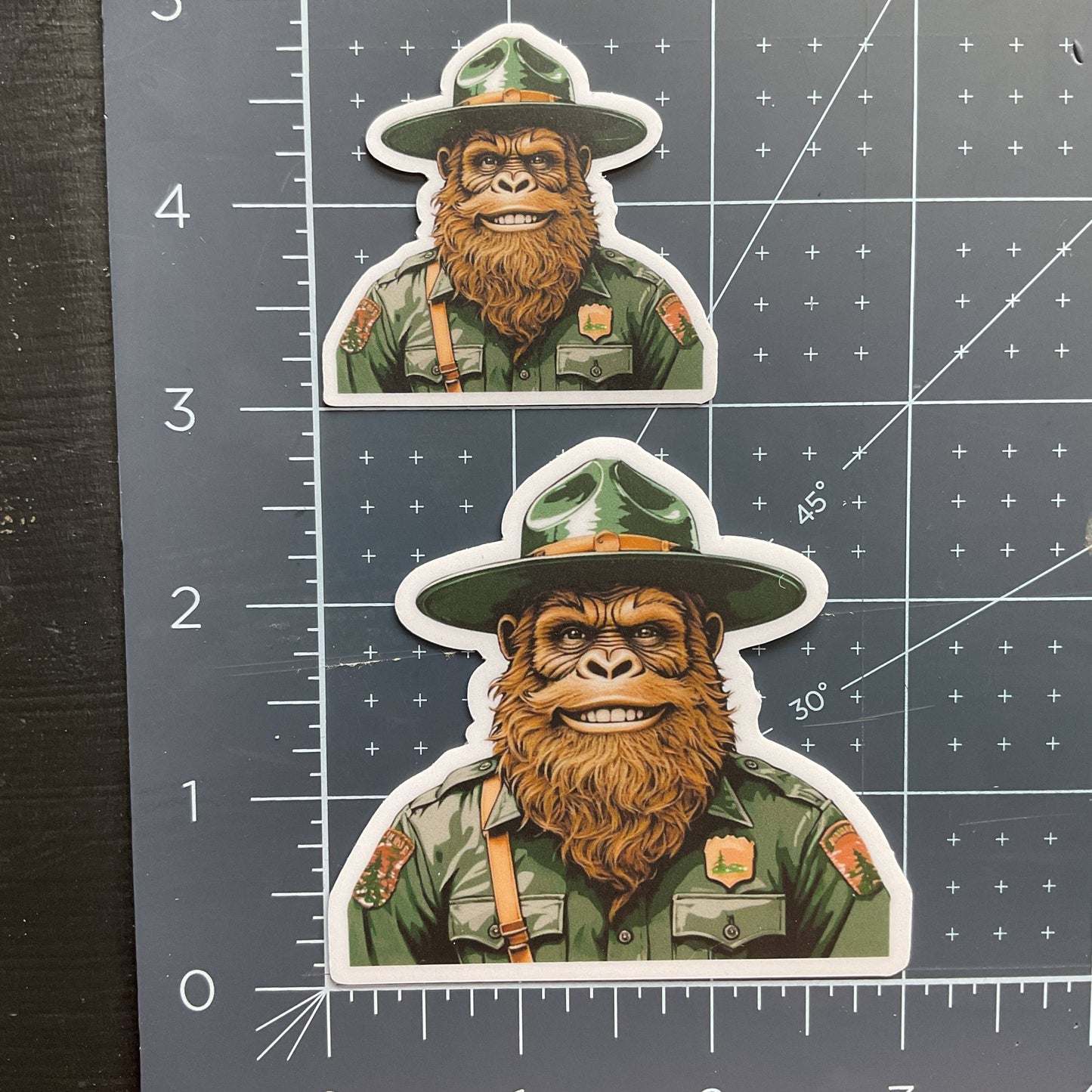 Happy Park Ranger Bigfoot Vinyl  Sticker