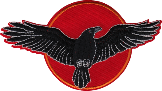 Patch - Bird - Raven In Front Of Red Sun
