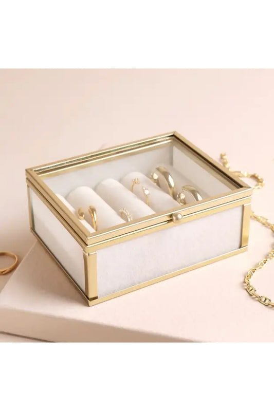 Mini Glass Jewellery Box
