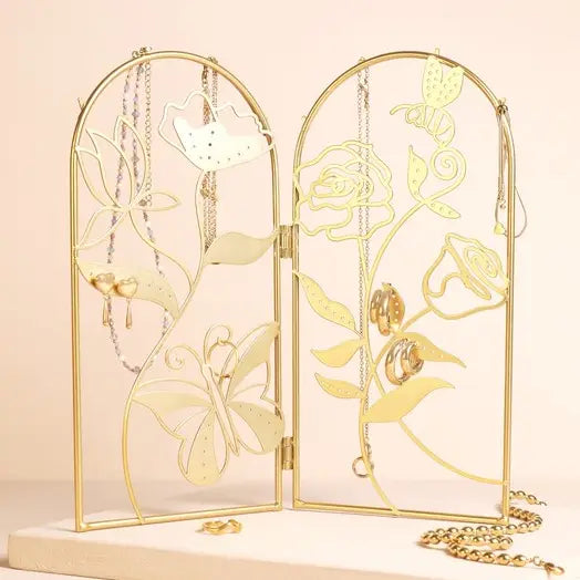 Floral Folding Jewellery Stand