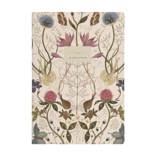 Vegan Leather A5 Notebook | Symmetrical Flora 