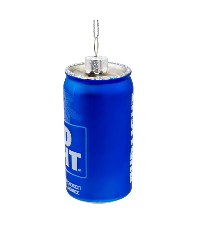 Budweiser® Glass Bud Light Can Ornament