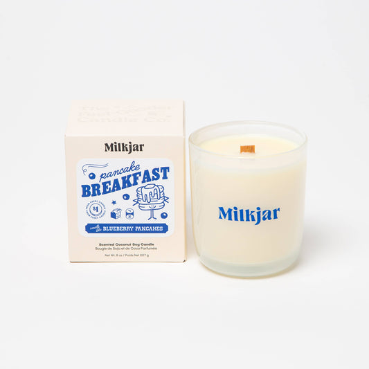 Pancake Breakfast - Butter, Syrup & Blueberry 8oz Soy Candle