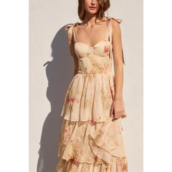 Have My Heart Corset Layered Maxi Dress