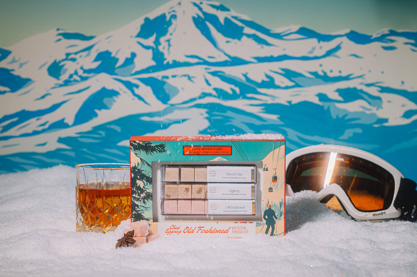 Seasonal Old Fashioned Mixer Kit, Chai & Eggnog