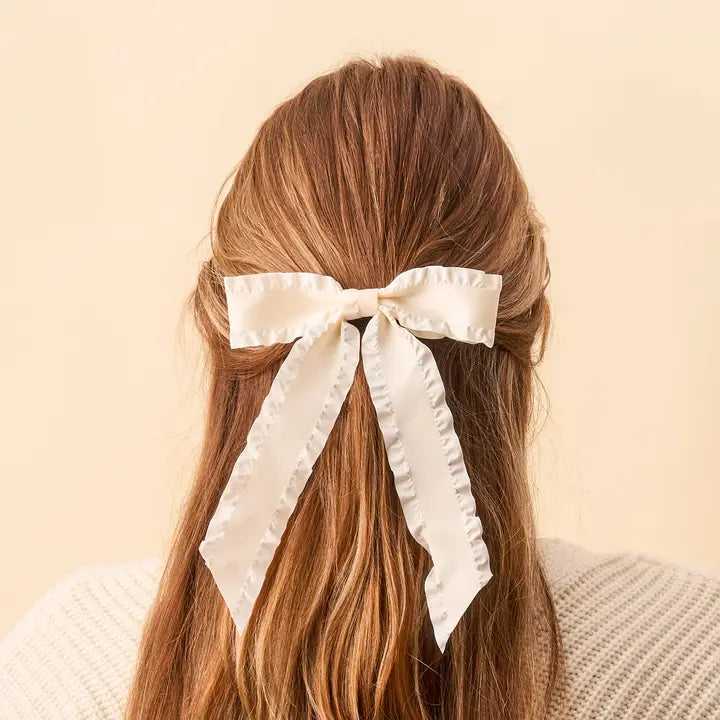 Ruffle Hair Bow