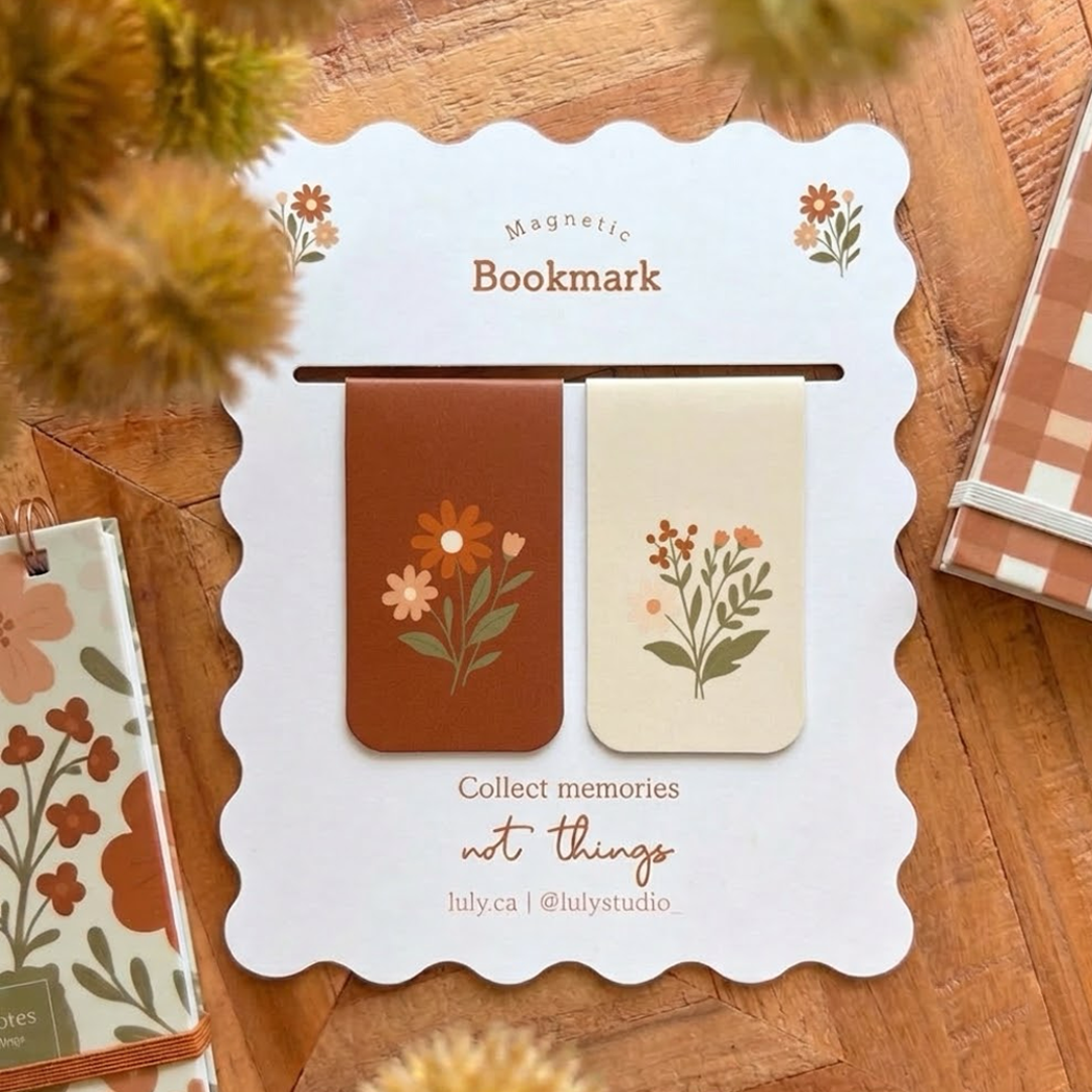 Magnetic Bookmark | Flowers