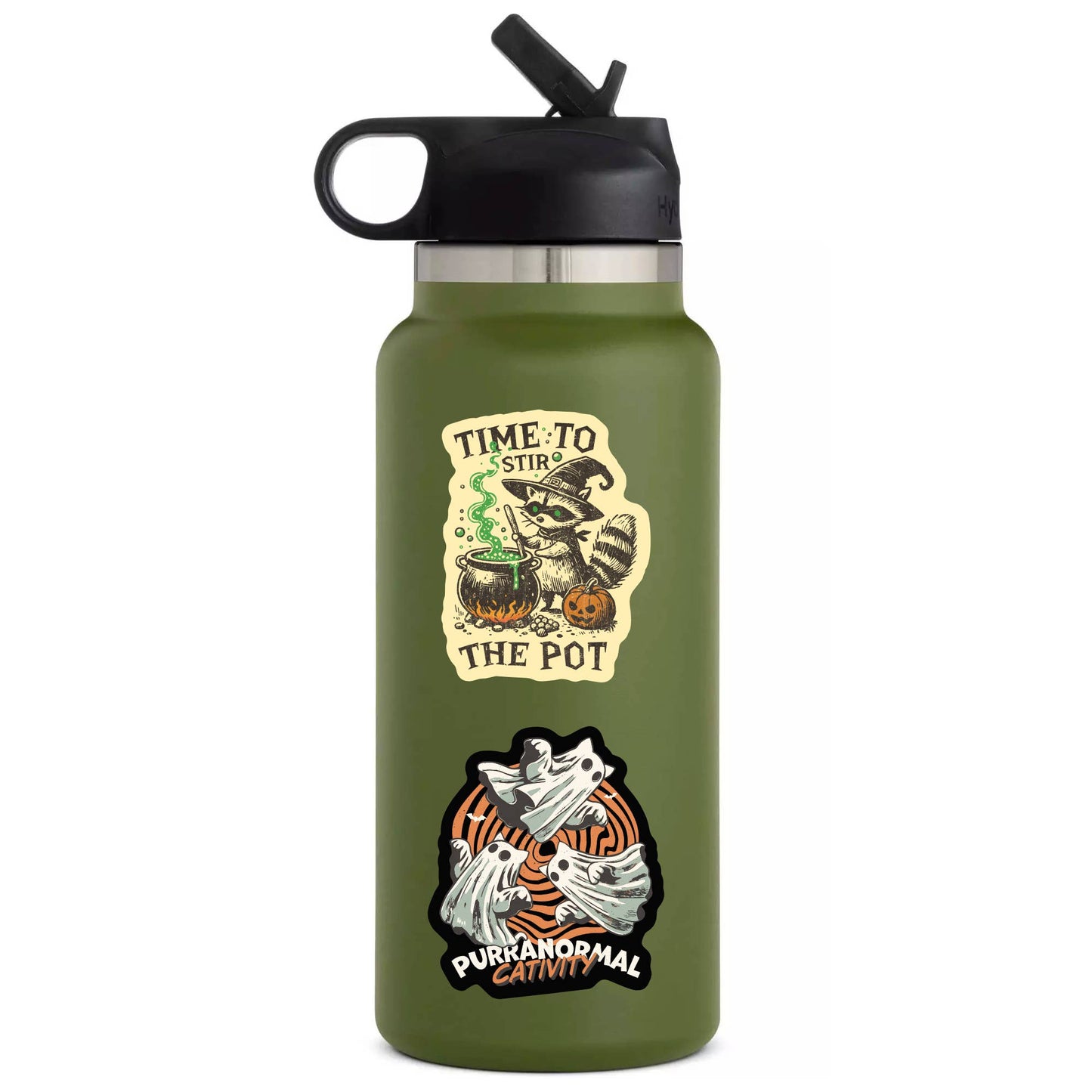 Halloween Fall Raccoon Humor High Quality Vinyl Sticker