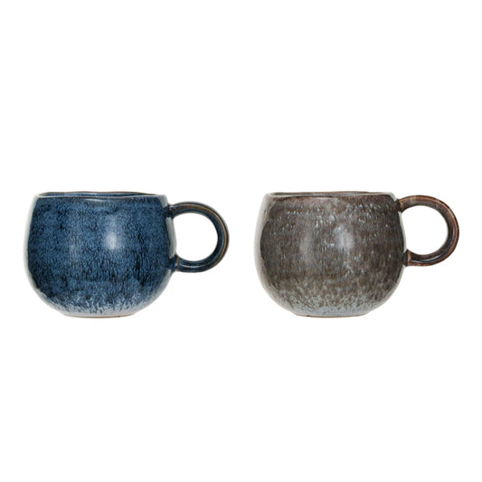 Round Stoneware Mug | Reactive Glaze